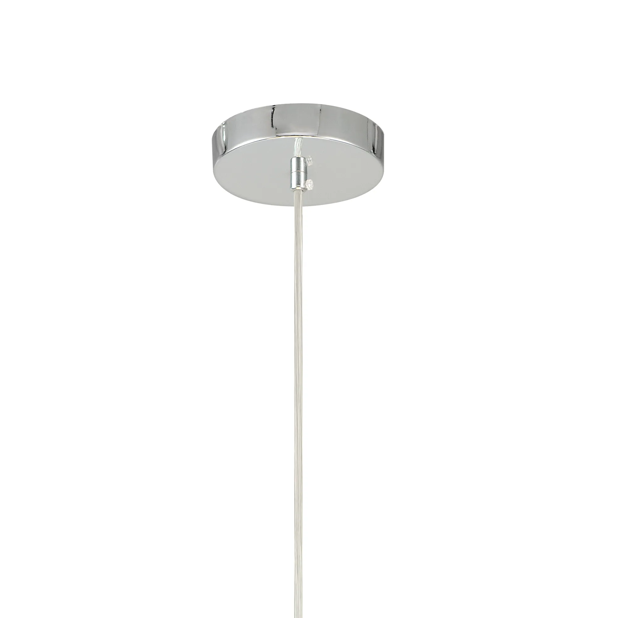 Baymont 40cm 3 Light Pendant Polished Chrome, Grey, Frosted Diffuser DK0342  Deco Baymont CH GR